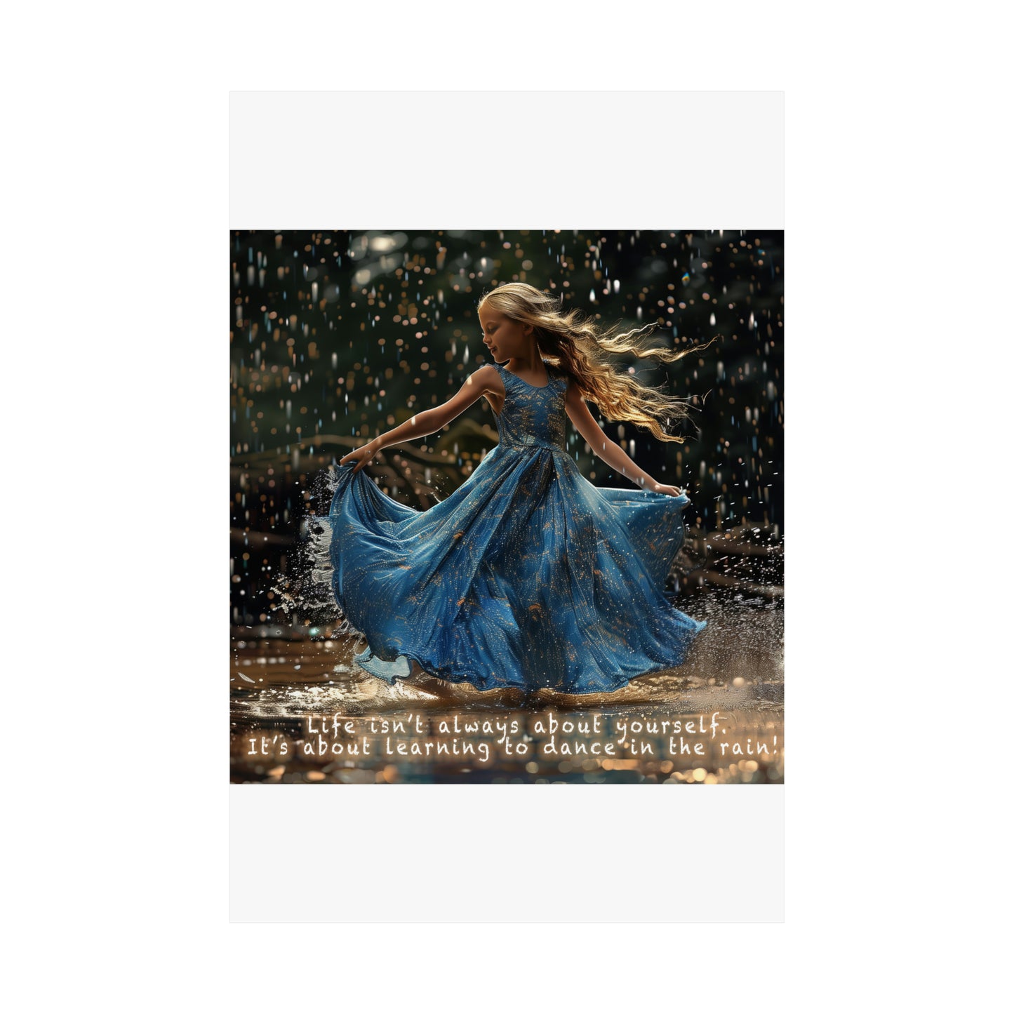 Dance in the Rain - Matte Vertical Posters