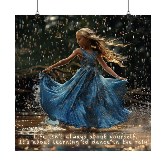 Dance in the Rain - Matte Vertical Posters