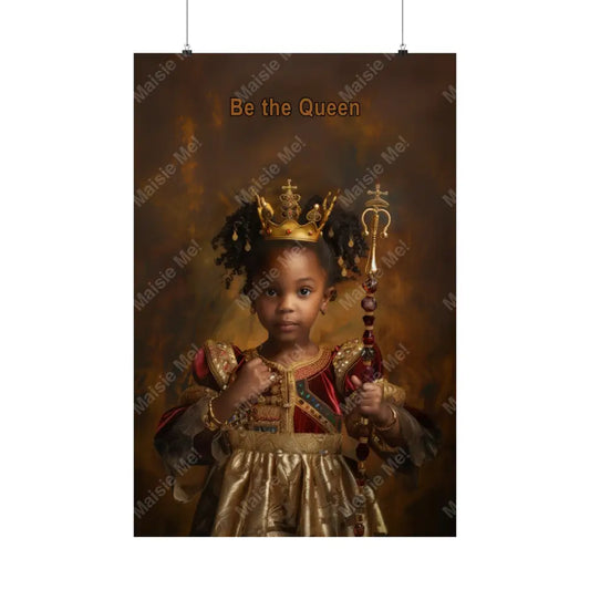 Be The Queen - Matte Vertical Posters 24″ X 36″ / Poster