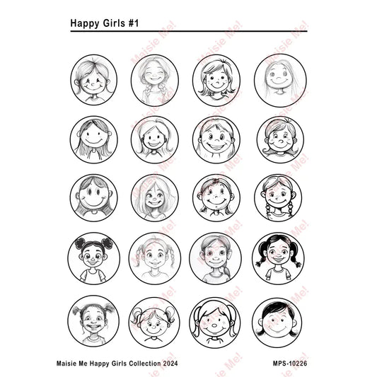 Happy Girls #1 Stickers
