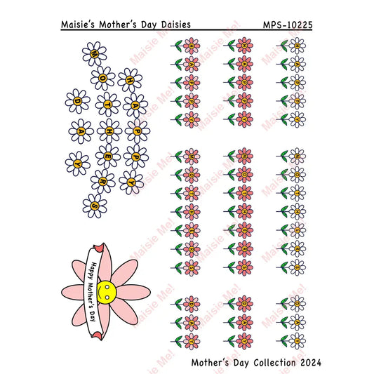 Mother’s Day Daisy Sheet Stickers