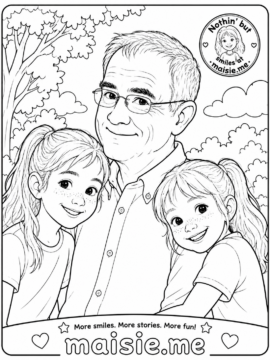 Grandfather and Girls